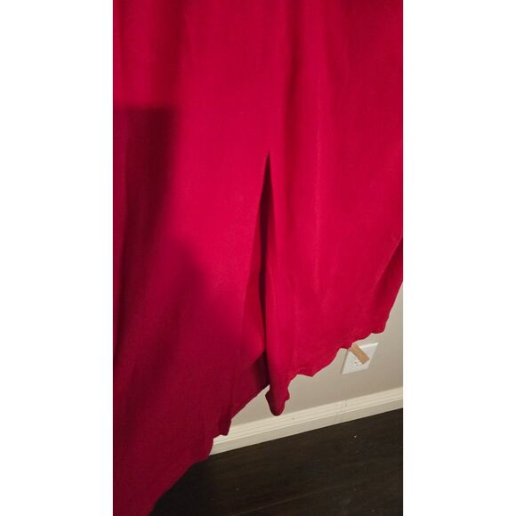 Reformation Frasier Dress in Cherry Red NWT Size 10P - Picture 11 of 12